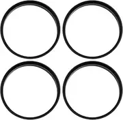X AUTOHAUX Car Hub Centric Rings Wheel Bore Center 67.1 to 66.1mm - 4 Pcs Black Plastic