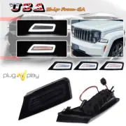 2X Smoked Switchback LED Front Parking Turn Signal Lights For 08-12 Jeep Liberty (for: Jeep)