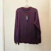 NWT TravisMathew Men's Long Sleeve Crew Neck Pullover Shirt Size XL