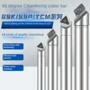 Metal Chamfering Cutter Bar Tool Holder 45-60d Degrees Insert CNC Machine Parts