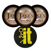 Jake's Mint Herbal Chew Mocha Coffee Pouches 3 Cans & DC Crafts Can Cover