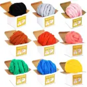 8.82oz Super Felting Wool Tops , Super Soft Roving Wool Fibre For Needle Felting