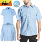 Security Casual Taxi Bus Driver Pilot Epaulette Shirt Long Short Sleeve Business