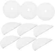 TOPPERFUN 12PCS Silicone Food Dryer Mats Non Stick Dehydrator Sheets for Fruit Drying Round Easy Clean Safe Reusable Silicone Kitchen Accessories Compatible with Dehydrators