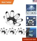 Super Bright 250W LED Garage Lights 4-Pack with Adjustable Panels for Workshop