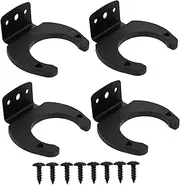 Sosoport 4Pcs Silicone Microphone Wall Mount Hooks Durable Metal Clamp Holders for Wireless Microphones Essential Mic Stand Accessories for Home Office Use