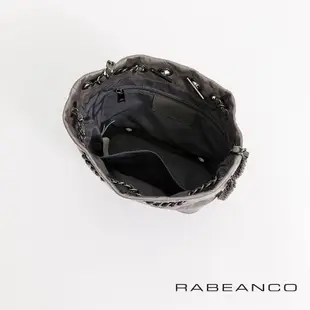 【RABEANCO】JANA鏈帶後背肩背水桶包(深灰)