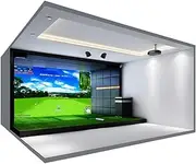 Golf Ball Simulator Impact Display Projection Screen, Indoor Golf Simulator Impact Screen, HD Golf Training & Simulator Screen, Impact Resistant, Thickened, for Golf Hitting Training 3m*3m