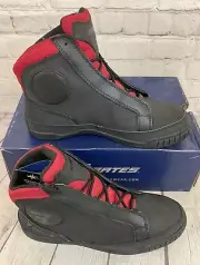 Bates Footwear ST250 Taser Leather Men's Athletic Biker Boots Black Red US 9