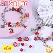 Bracelet Making Kit Beads Jewellery Charms Pendant Set DIY Craft Kids Gift BK