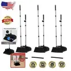 Eco-Friendly 3-Pack Broom and Dustpan Set - 51'' Handles Perfect for All Spaces