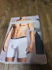 Calvin Klein Variety Waistband Cotton Stretch Boxer Briefs Mens XL 3-Pack NEW