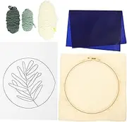 SEWACC 1 Set Embroidery Kit for Easy DIY Cross Stitch Tools with Threads Craft Stitchwork Set for Great for Creative Needlework Projects