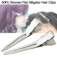 在飛比找蝦皮購物優惠-50Pcs Prong Alligator Hair Cli