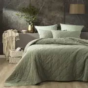 Renee Taylor Attwood Fern Vintage Stone Washed Coverlet Set