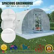 Greenhouse Tunnel Walk-In Plant Flower Vegetable Grower House Steel Frame 170GSM