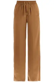 [HERNO] HERNO wide leg camel polyester pants 38 Brown