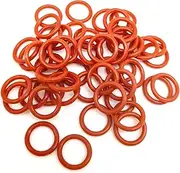 50 Pcs O-Ring Oil Drain Plug Replacement for Harley Davidson #11105 (Orange)