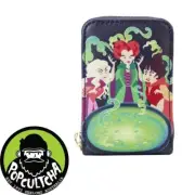 Hocus Pocus - Sanderson Sisters Cauldron 3" Faux Leather Accordion Wallet "New"