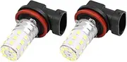 XYWHPGV 2 Pcs H11 Cool White 2835 SMD 33 LEDs Fog Driving Light Car H9 H8 Daytime Running Lamp Bulb 1.7W(30c00 5b810 8187a ad49d f9999 963ae
