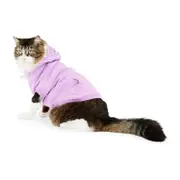All Day Bone Patch Pet Hoodie Purple XXS