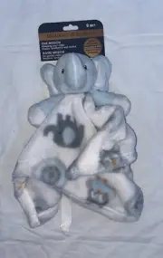 Baby Blue White Elephant Blinkie