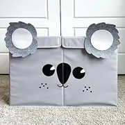 QUOKKA Toy Storage Box for Boys and Girls - 24.8x16.1x13In Koala Toy Chest Organizer for Kids - | Collapsible | Handles | Flip-Top Lids | - Fabric Foldable Bin for Playroom - Nursery Room Organization