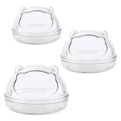 Hamster Bathroom Plastic Bath Box Transparent Relax House for Syrian hamsters