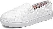 [Tuboom] Sneakers for Girls Slip On Shoes Little/Big Kid Comfort Low Top Fashion Tennis/Walking Casual Sneakers for Kids, Pink, 5 Big Kid