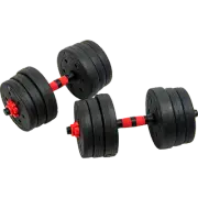 20kg Adjustable Rubber Dumbbell Set Barbell Home GYM Exercise Weights