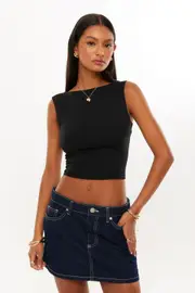 [Supré] Supré - Super Smooth Backless Tank - Black 2XS BLACK