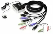 NEW Aten CS692 2-Port USB HDMI Audio Cable KVM Switch With Remote Port Selector