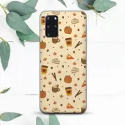 Cozy Fall Autumn Pumpkin Coffee Case For Samsung Note 20 S20 S21 S22 S23 S24 FE