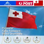 150x90cm TONGA Flag Tongan Outdoor Flag World Rugby AUST POST Malo e lelei