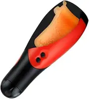Electric Penis Pump Masturbation Cup, Male Enlarger Enhancer, Pussy Sucking Piston,Red