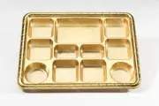 Gold 11 Compartment Plate - 50 Plates