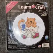 NEW - Dimensions Learn a Craft "I'M PURRFECT"" # 72898 NEEDLEPOINT KIT