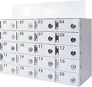 Wall Mounted Phone Storage Locker with Lock - Portable Mobile Phone Storage Box, Digital Number Design - Secure Cell Phone Holder for Office and School 30Slots