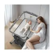 3 in 1 Baby Bassinet, Rocking Bassinet Bedside Sleeper with Comfy Mattress an...
