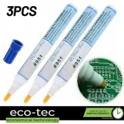 3x Solder Flux Pen Flux For PCB Paste Pen Resin-free Solarcell Soldering