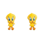 2x Looney Tunes Tweety Soft Plush Squeaking Dog Interactive Play Toy 20cm Yellow