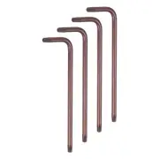 4pcs T15 Long Arm Tamper Proof Torx Wrench Star Keys S2 Steel