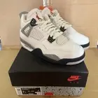 Air Jordan 4 Retro- White Cement (2025)- Size 7Y/8.5W