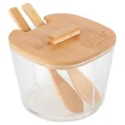 2 Section Seasoning Storage Container with Spoons by HMP