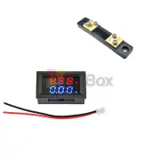 DC0.0-100V 50A Voltmeter Ammeter LED Dual Digital Volt Amp Meter Gauge +Shunt US