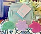 Pottery Barn LUNCH BOX BAG school Disney Rainbow glitter Gift Frozen girl SET
