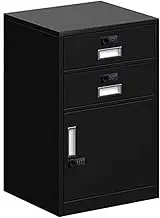 Modern lockable vertical file cabinet with password protection Ideal for office and home storage, low profile design fits under your desk to keep important documents and files safe