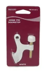 Adjustable Hinge Pin Door Stop White