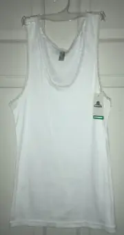 New b.tempt'd by Wacoal 911266 Lace Trim Innocence Tank L White NWT