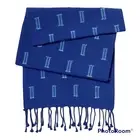 Opalhouse Cotton Clipped Blue Table Runner, 14x72, Fringe, washable, Fall NEW